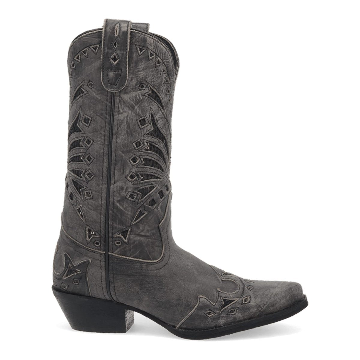 Laredo Women's Stevie Snip Toe Leather Boots - Black 52120 - 6M