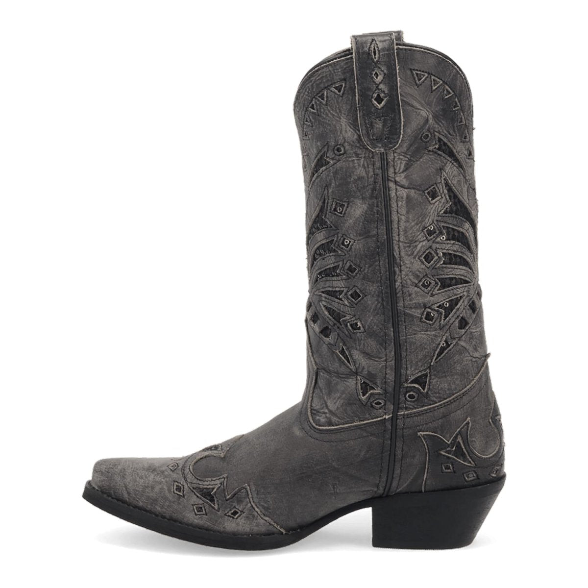 Laredo Women's Stevie Snip Toe Leather Boots - Black 52120 - 6M