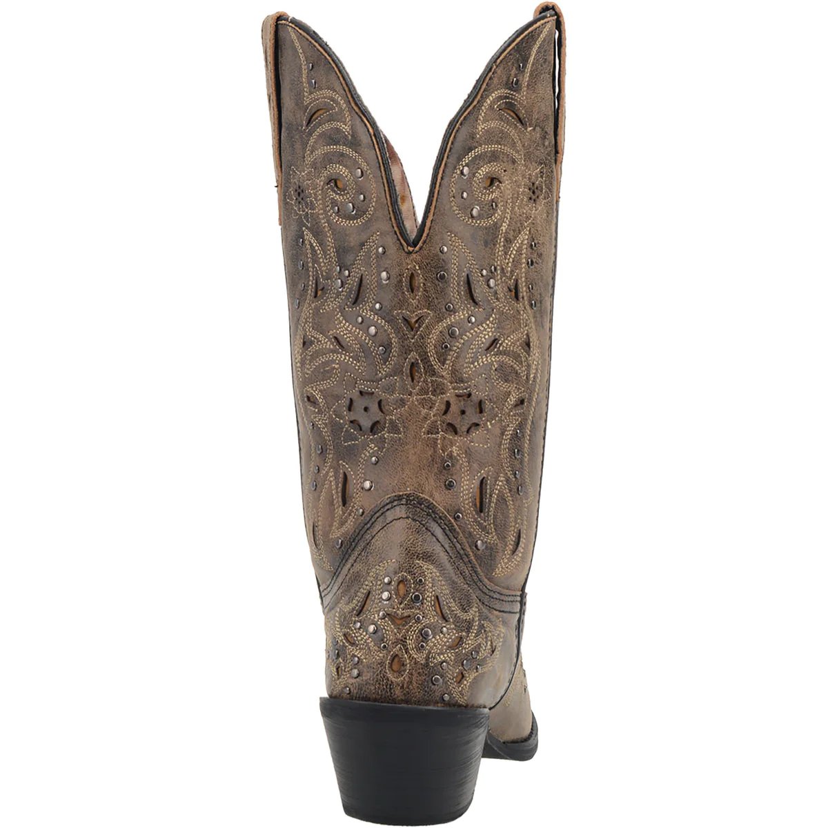 Laredo Women's Vanessa Wide Calf Leather Snip Toe Boots - Brown - 6M