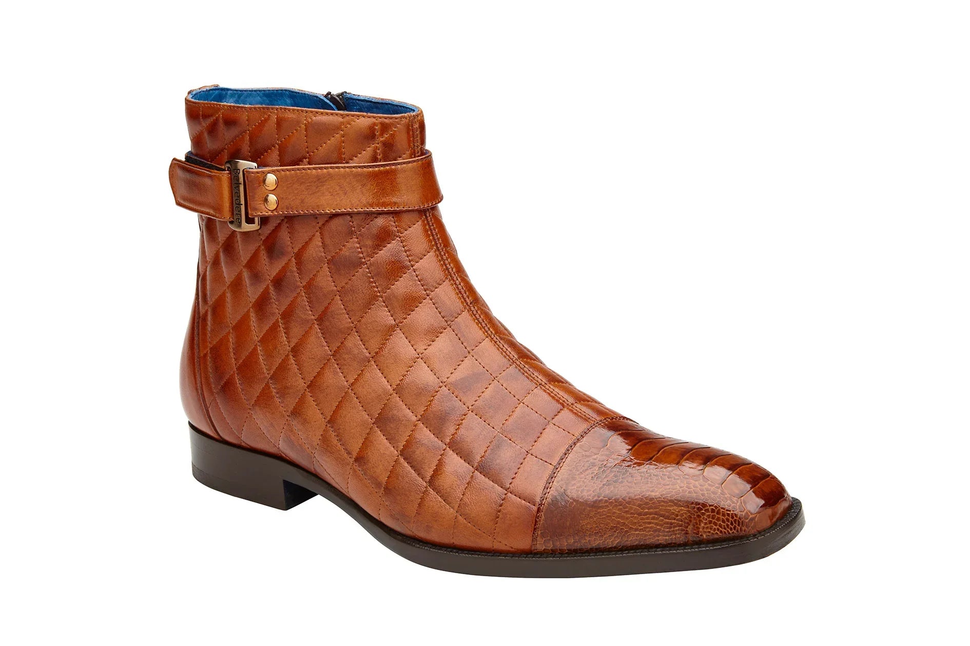 Belvedere Cognac Marcio Dress Shoes for Men - 8