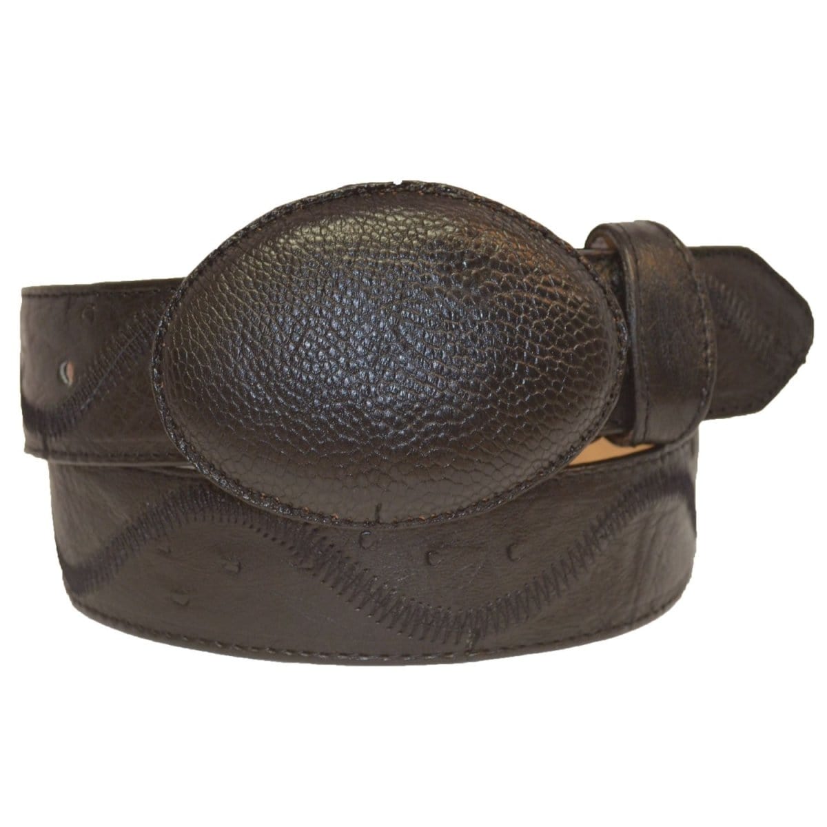 Men's Los altos Ostrich-Zig Zag Cowboy Belt C11U1505 - 32