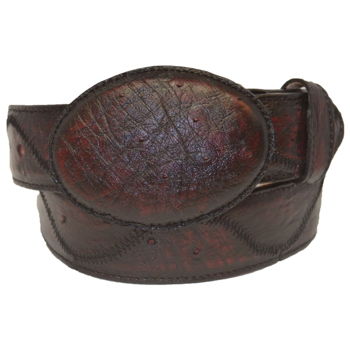 Men's Los altos Ostrich-Zig Zag Cowboy Belt C11U1518 - 32
