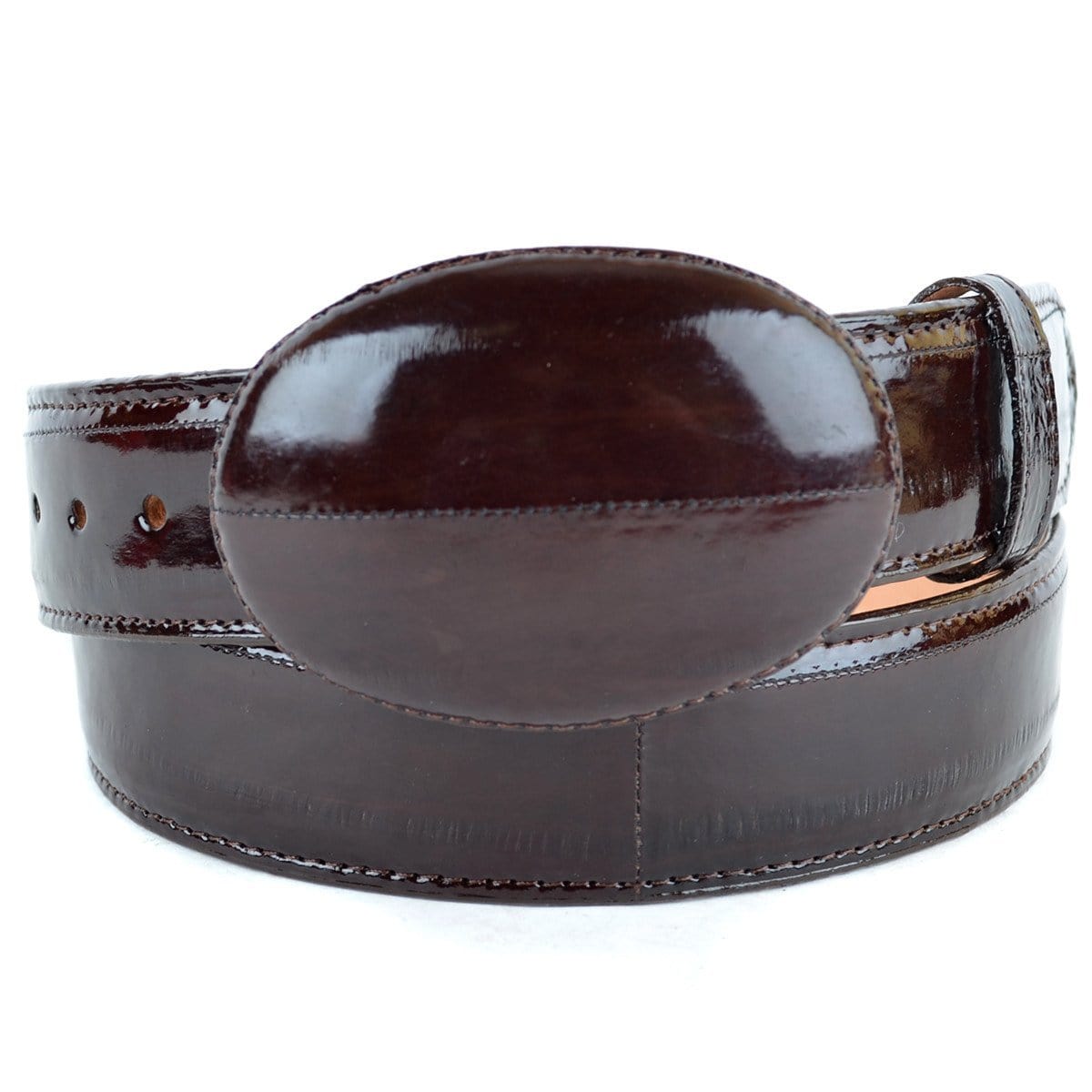 Los Altos Cognac Genuine Basket Weave Eel w/ Teju Belt main image 0