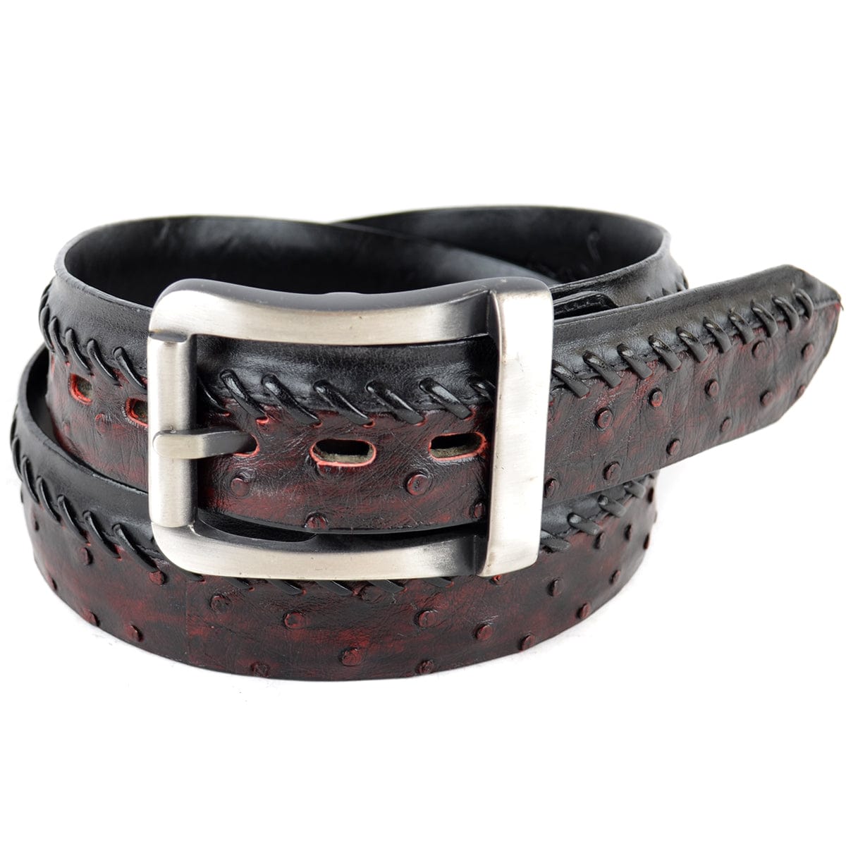 Men's Los altos Original Ostrich Skin Casual Belt C230318