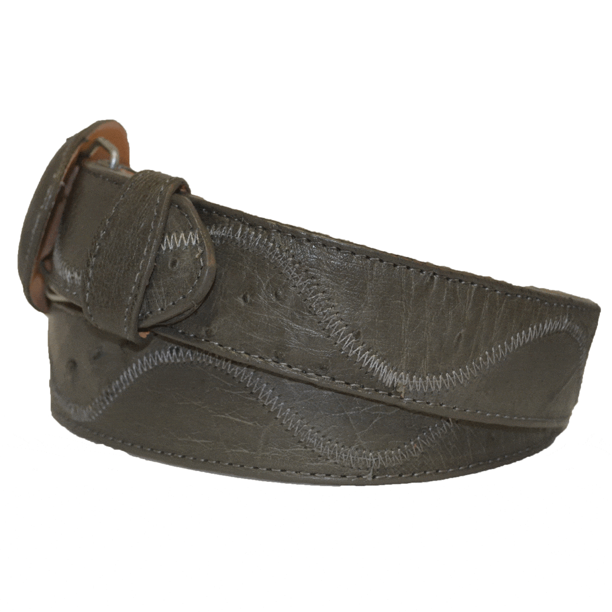 Men's Los altos Ostrich-Zig Zag Cowboy Belt C11U1509 - 32