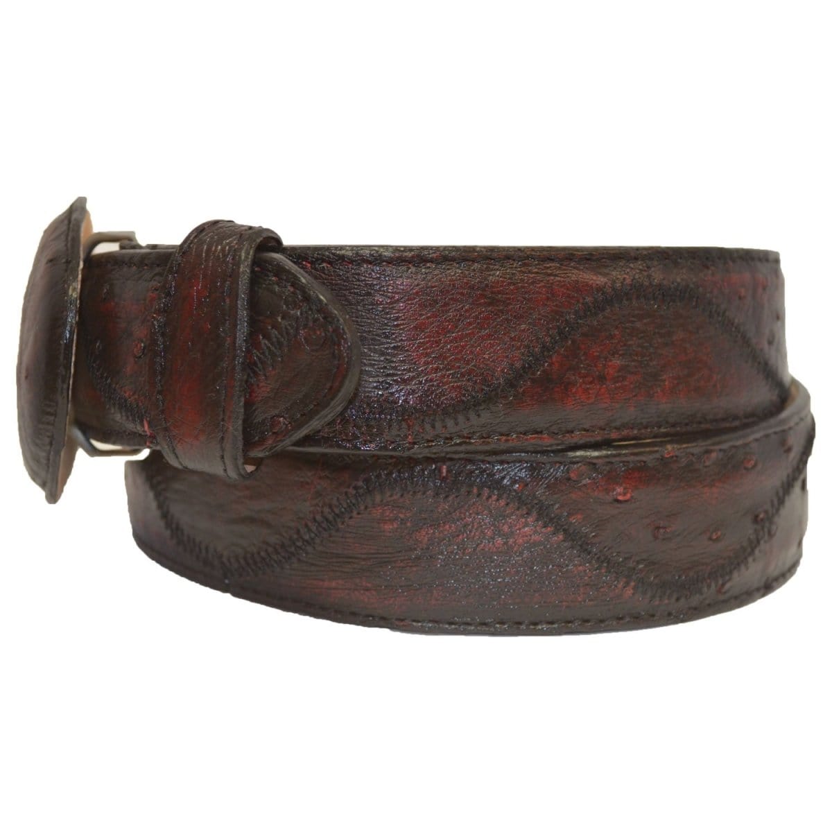 Men's Los altos Ostrich-Zig Zag Cowboy Belt C11U1518 - 32