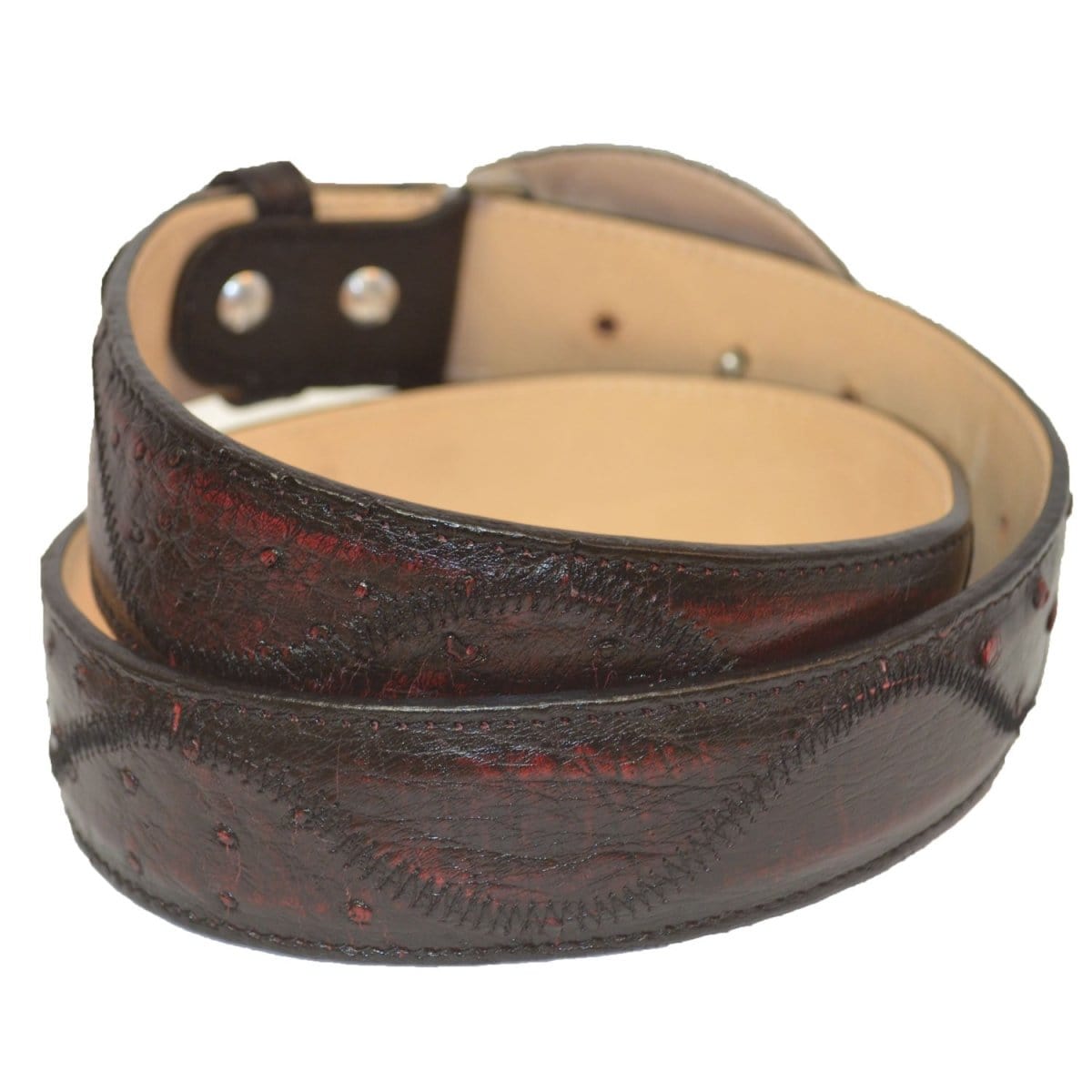 Men's Los altos Ostrich-Zig Zag Cowboy Belt C11U1518 - 32