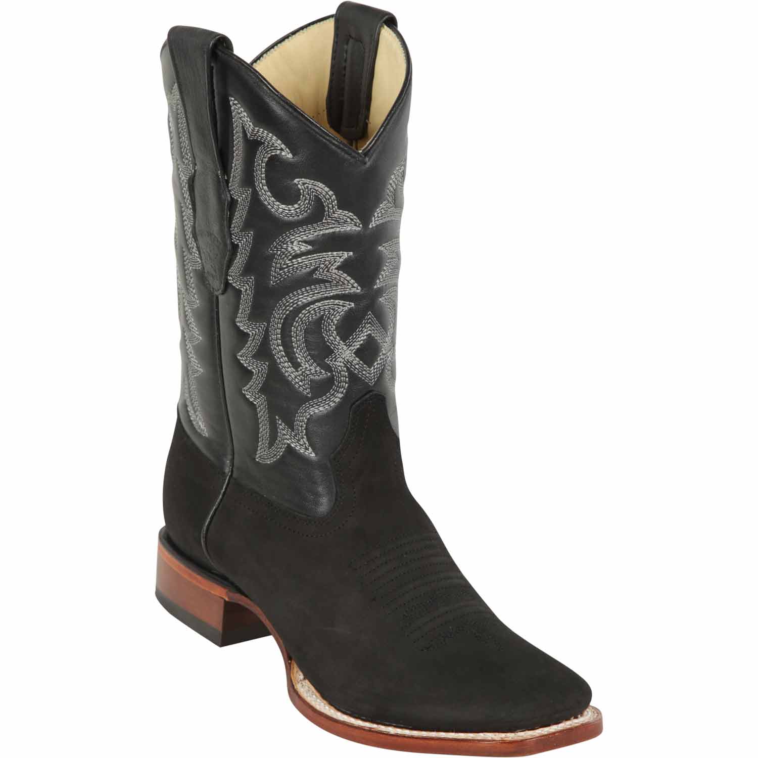Los Altos Genuine Leather Wide Square Toe Boot 82263 - 6