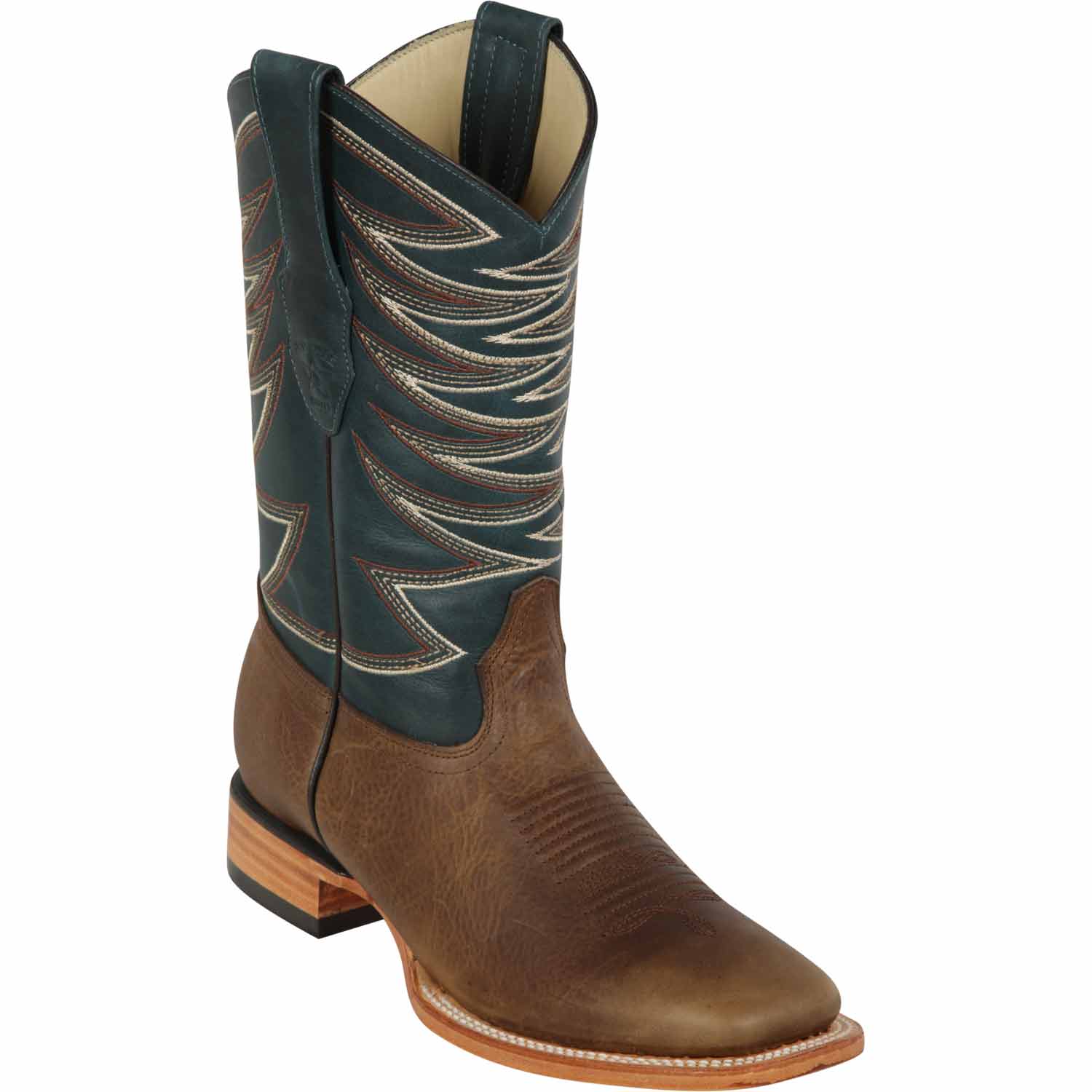 Los Altos Genuine Leather Wide Square Toe Boots 82799 - 6