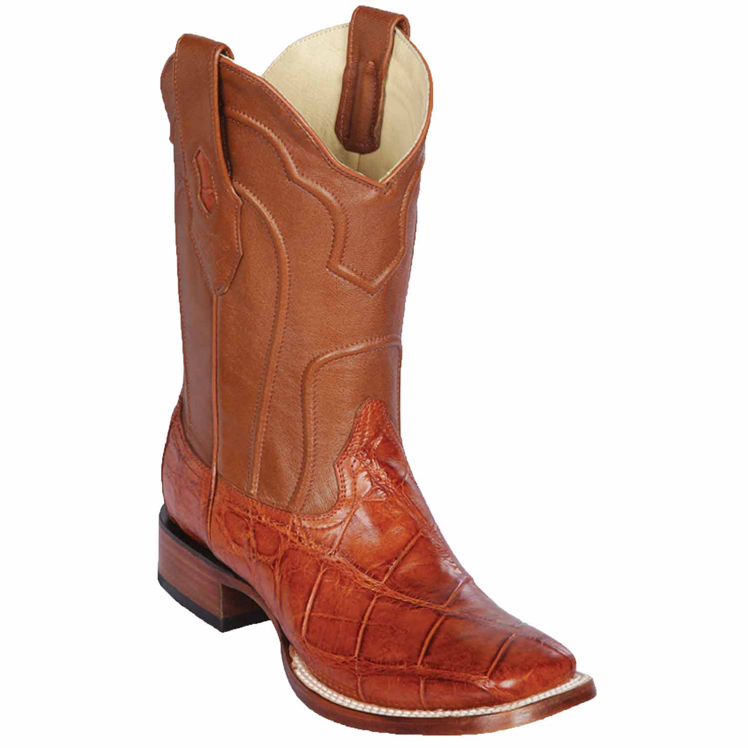Men's Los Altos Alligator Wide Square Toe Boots 82258 - 6