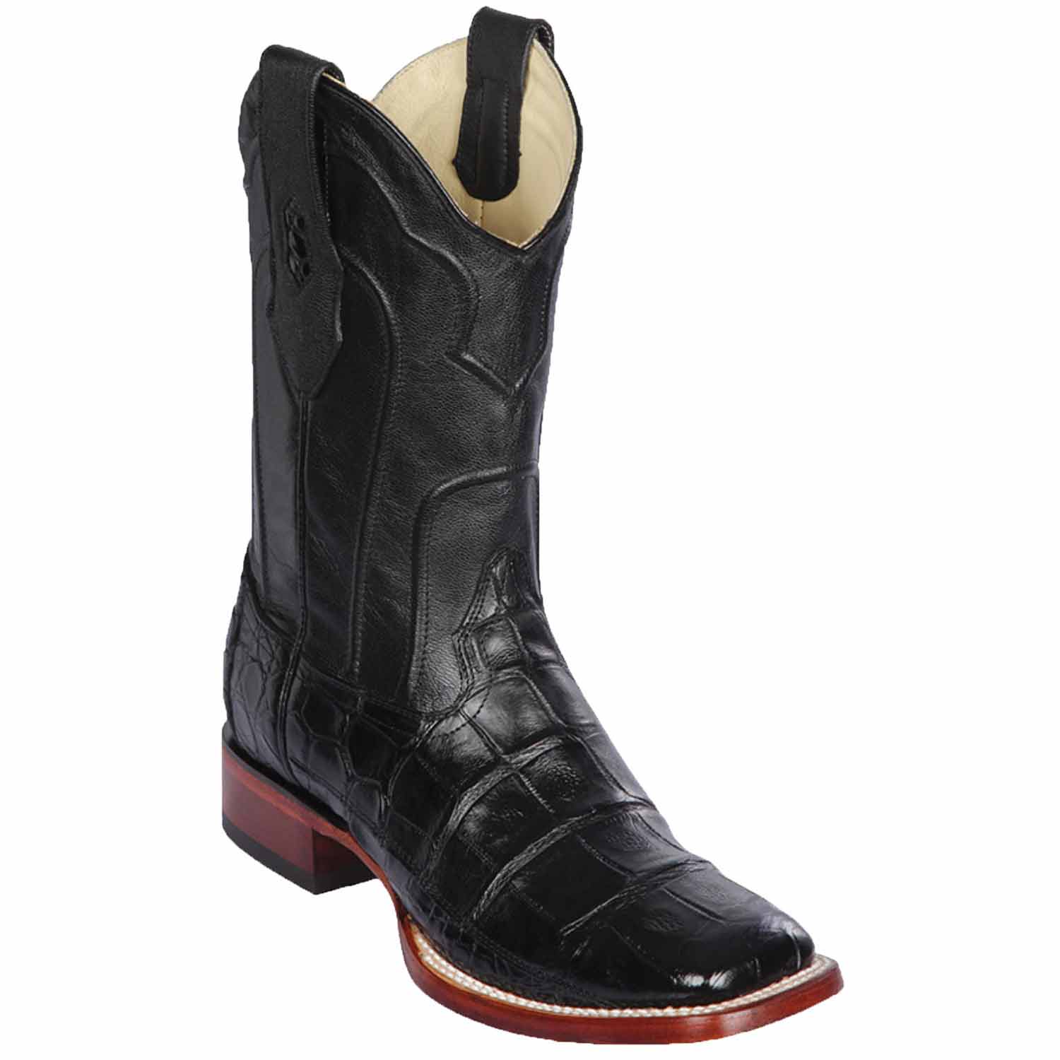 Men's Los Altos Alligator Wide Square Toe Boots 82258 - 6