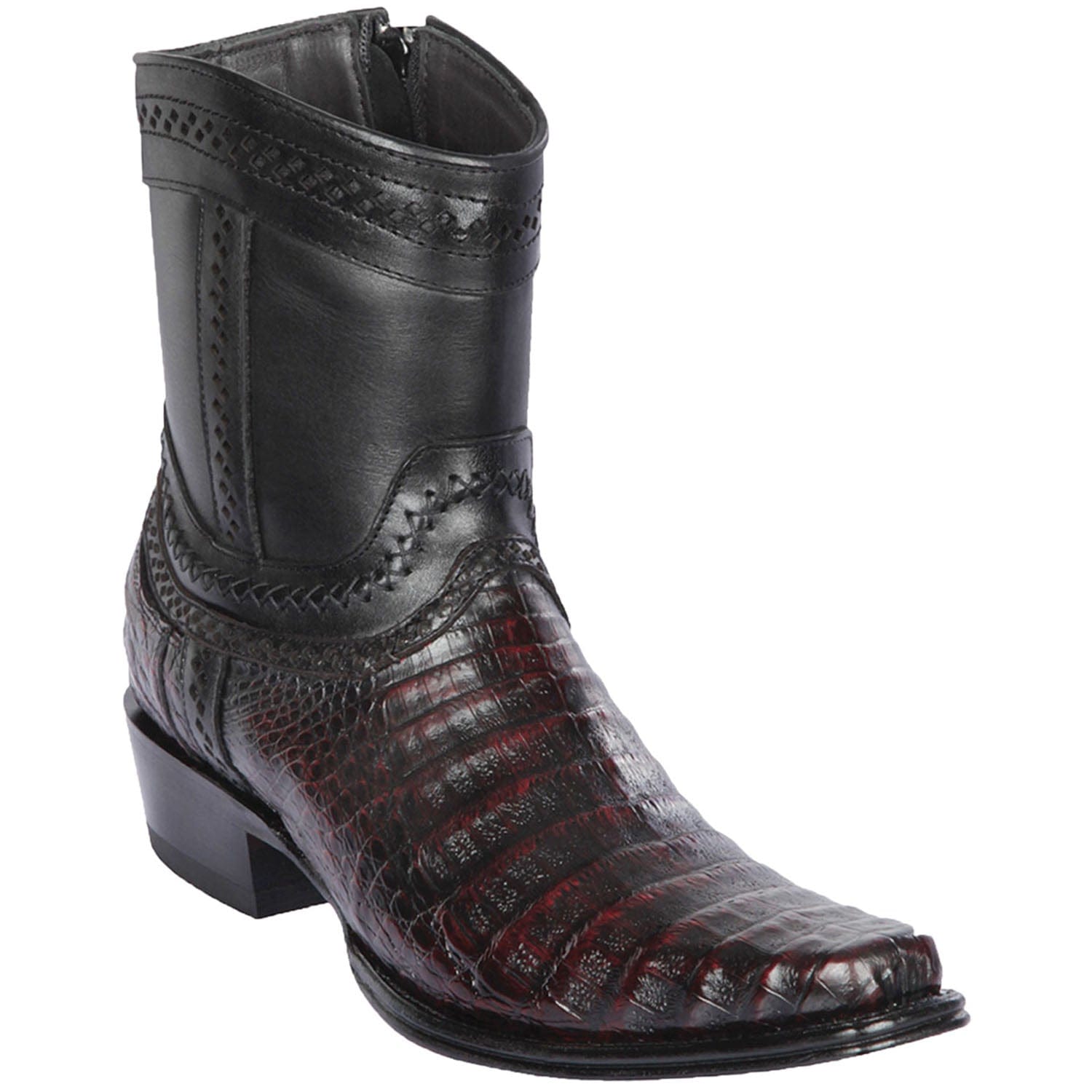 Men's Los Altos Caiman Belly European Toe Short Boots 76B82 - 6