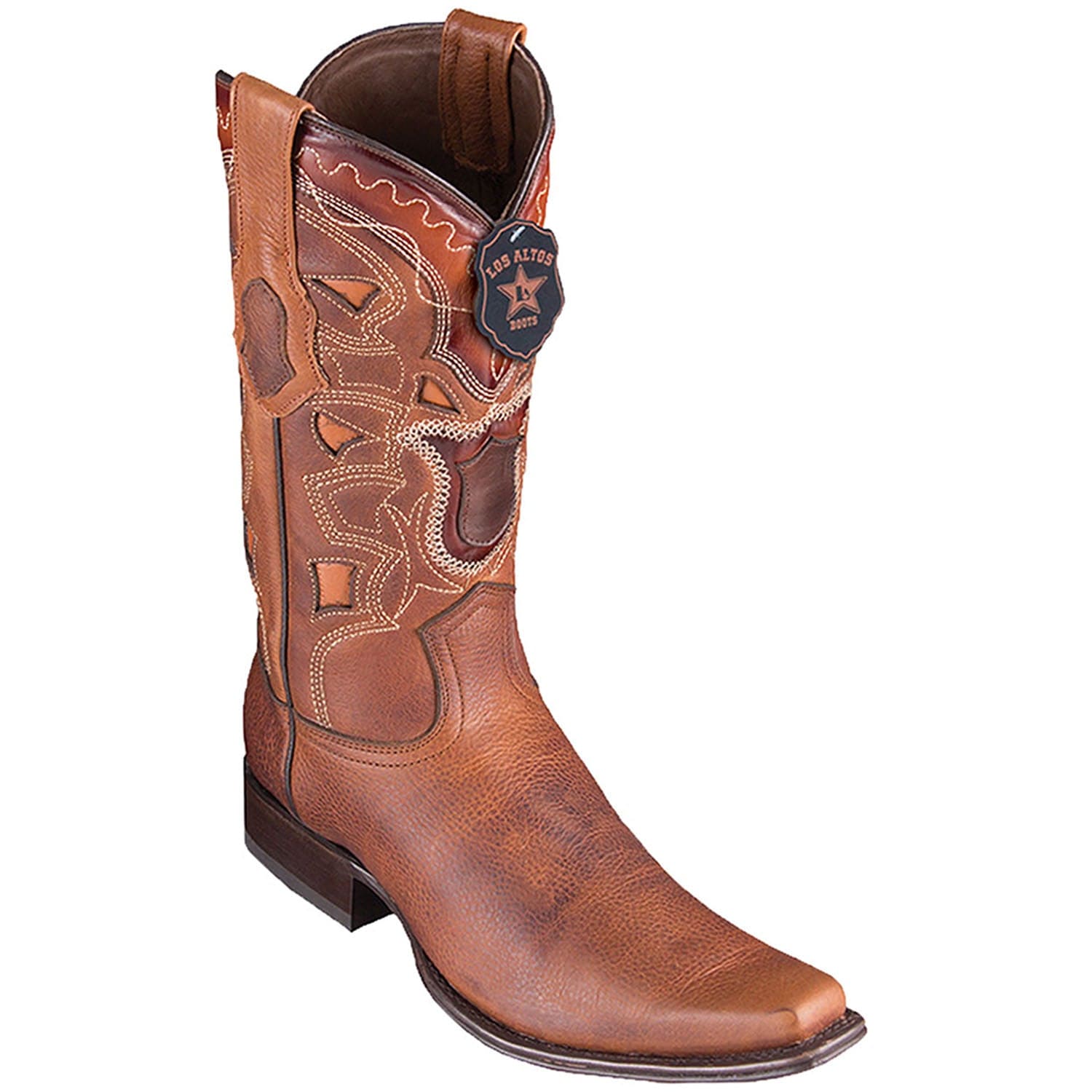 Men's Los Altos Genuine Leather European Square Toe Boots 7699 - 6