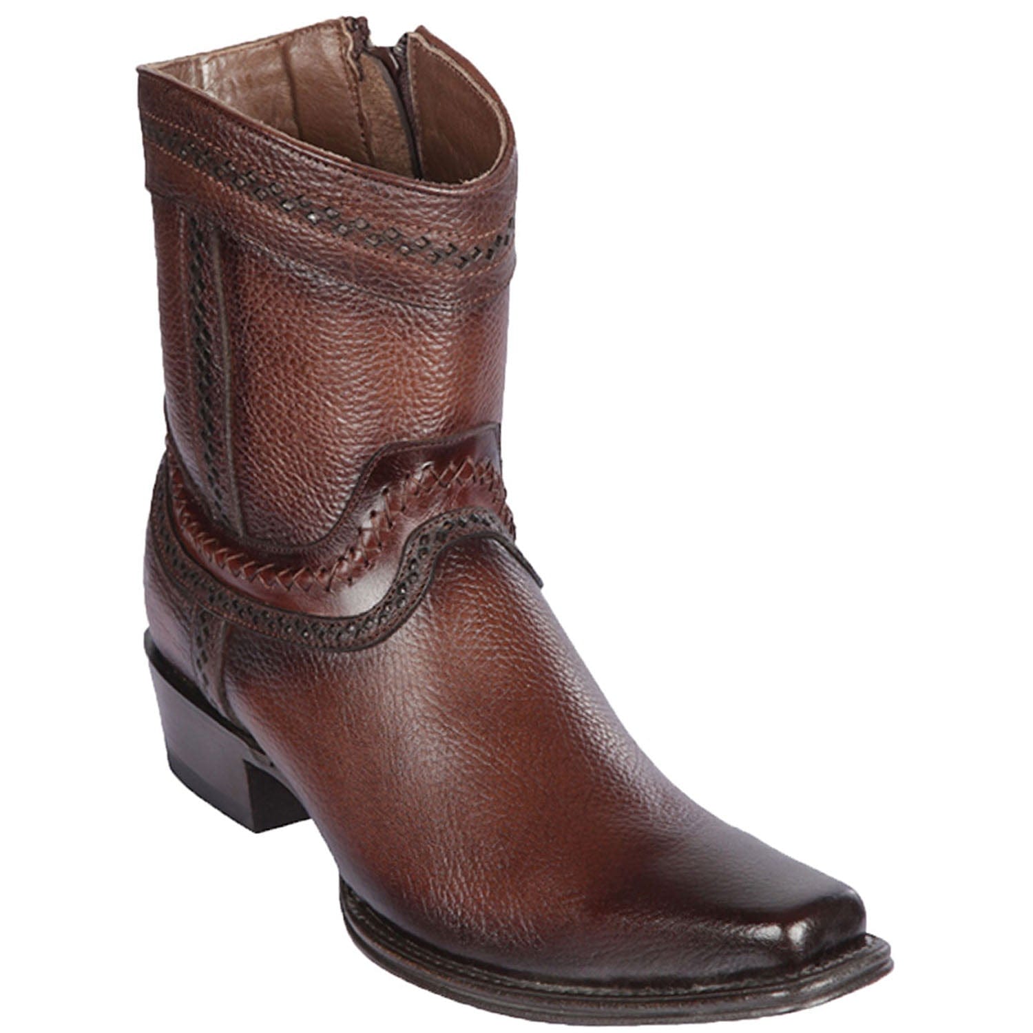 Men's Los Altos Genuine Leather European Toe Short Boots 76B27 - 6