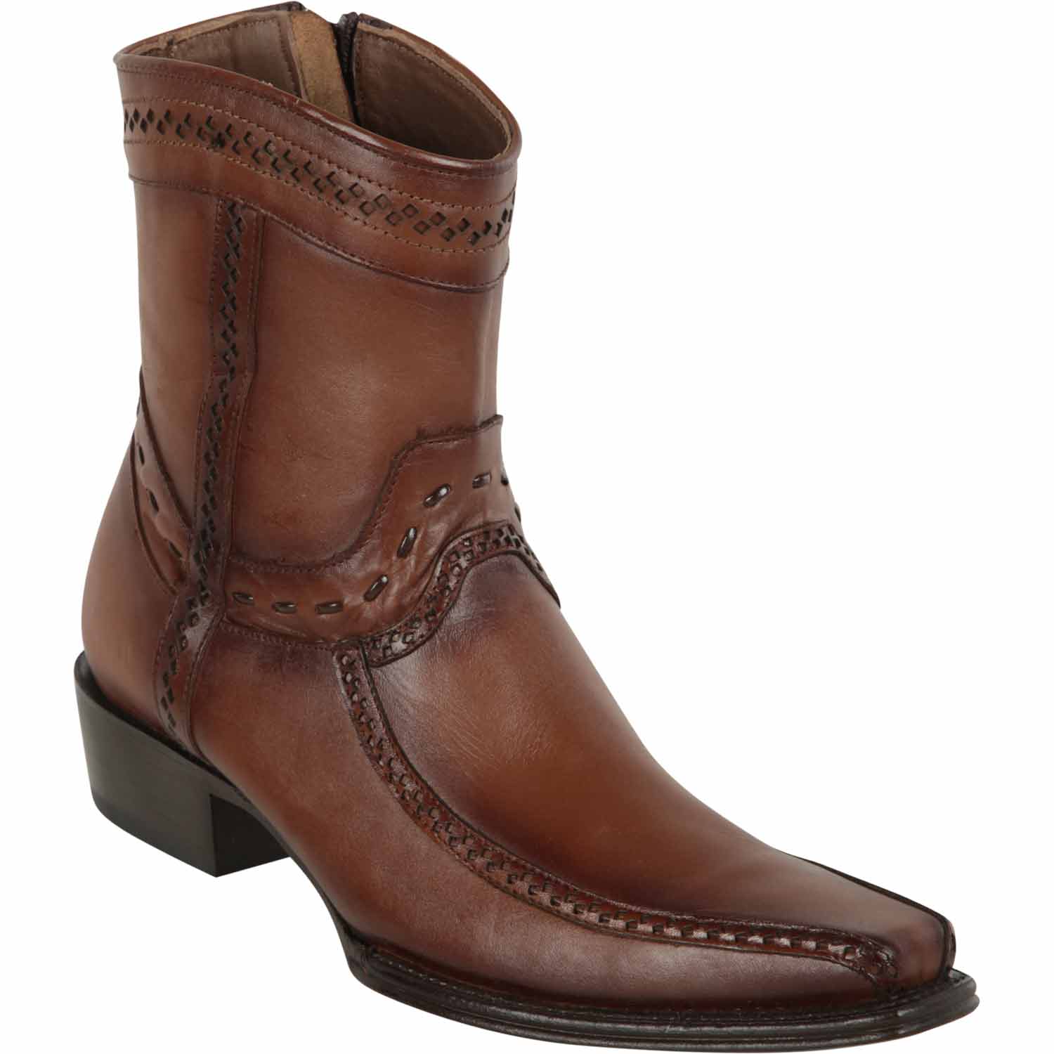 Men's Los Altos Genuine Leather European Toe Short Boots 76BF38 - 6