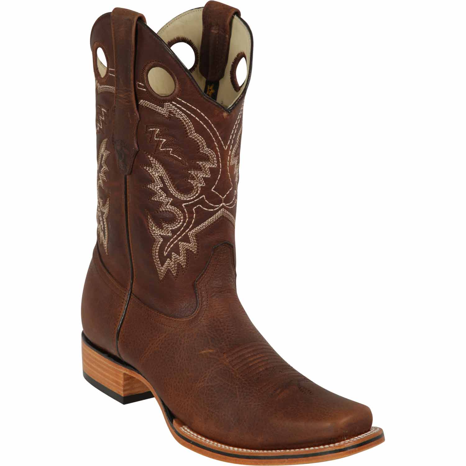 Men's Los Altos Genuine Leather Rodeo Square Toe Boots 81299 - 6