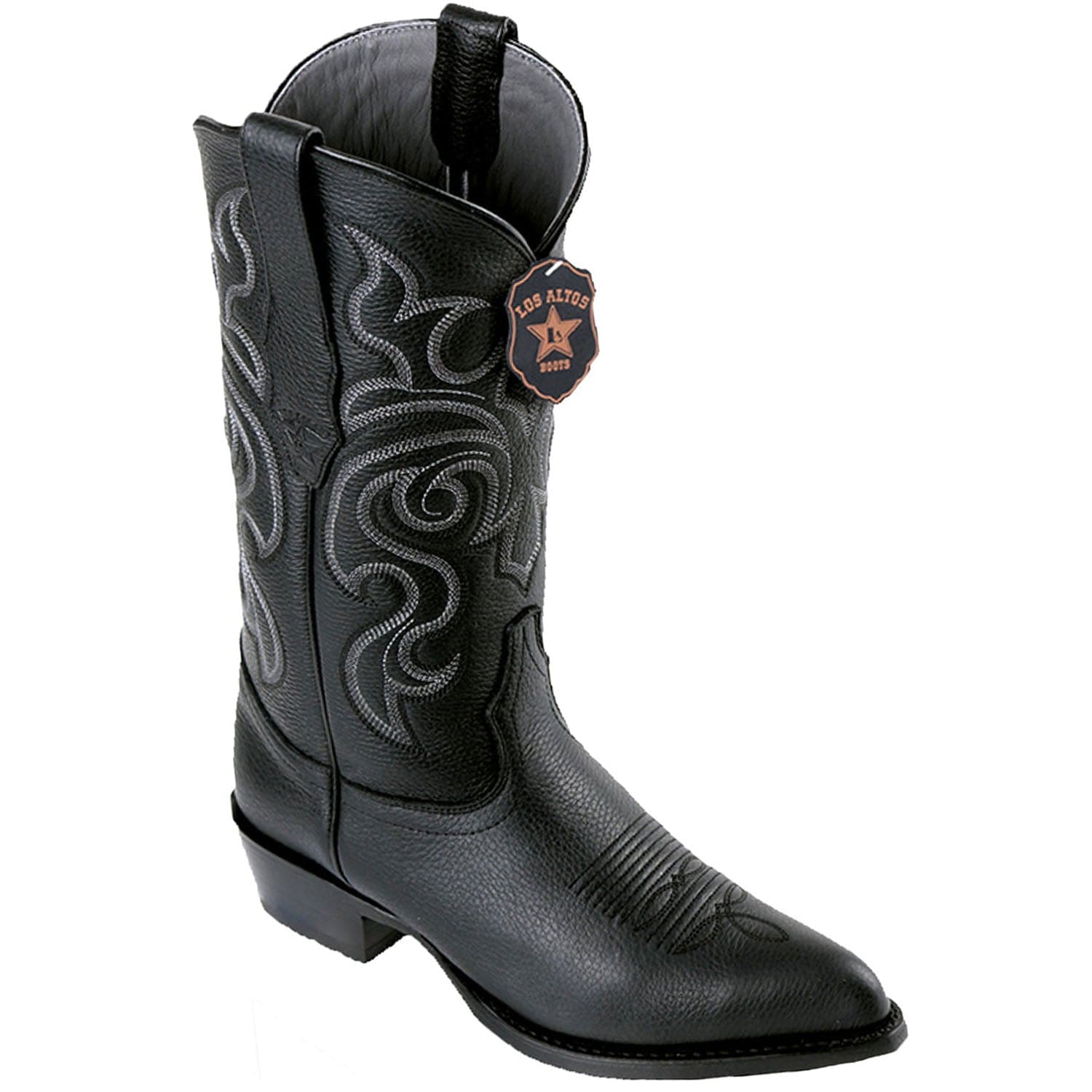Grisly Black Boots J-Toe