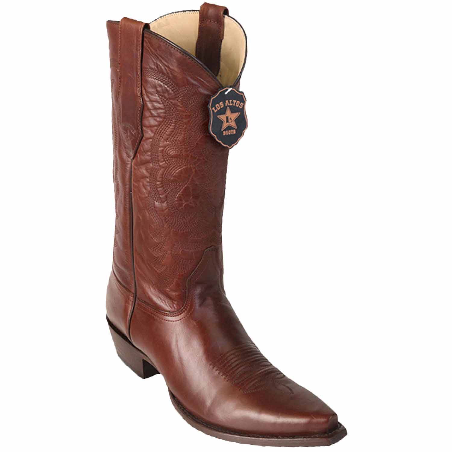Men's Los Altos Pull Up Leather Snip Toe Boots 9438 - 6
