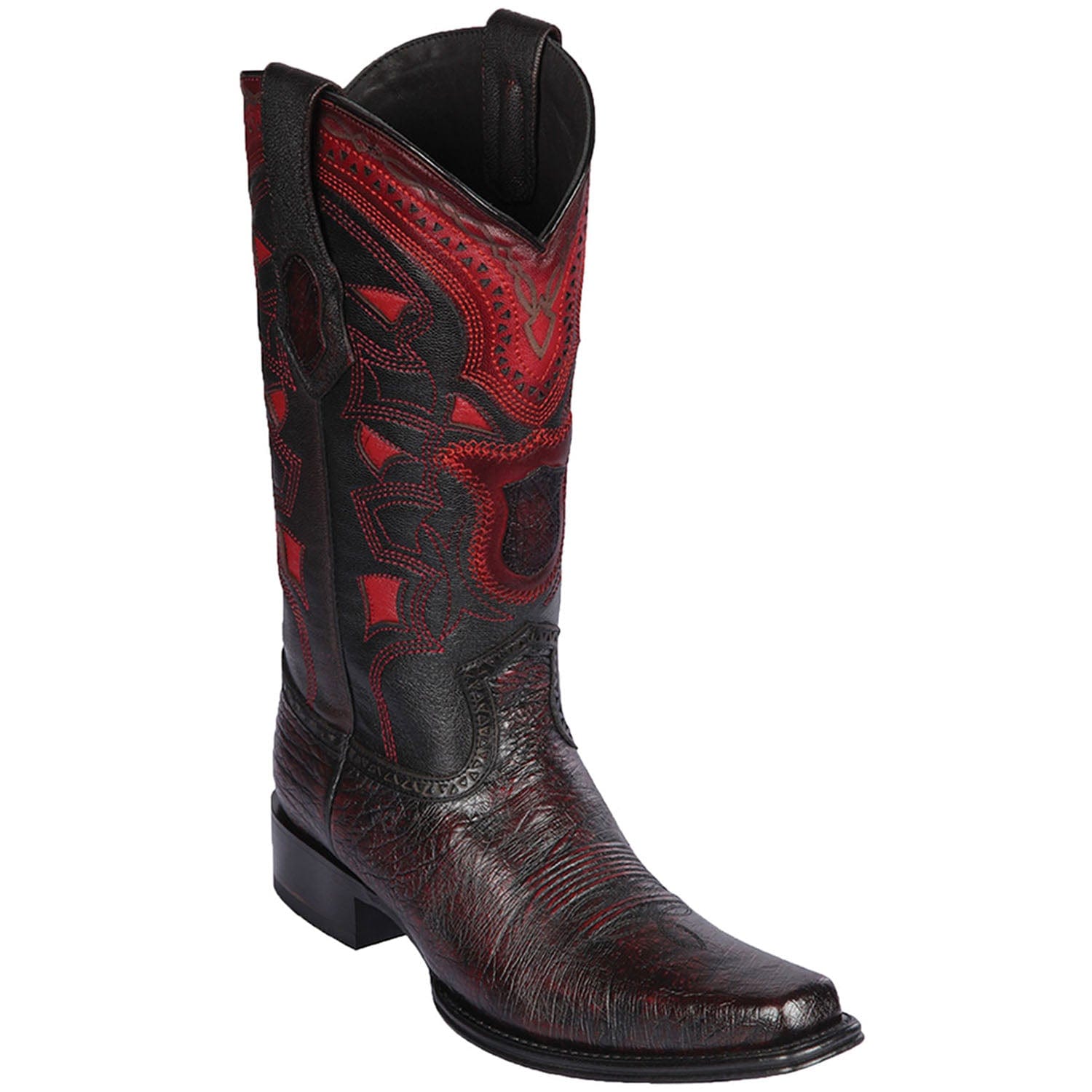 Men's Los Altos Smooth Ostrich European Square Toe Boots 7697 - 6