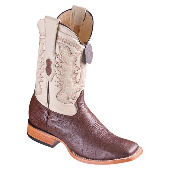 Men's Los Altos Smooth Ostrich Wide Square Toe Boots 82797-A - 6
