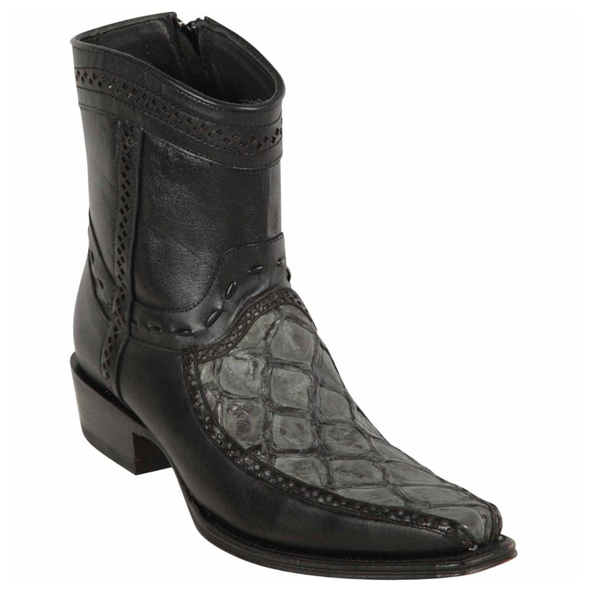 Los Altos Men's Original Monster Fish Skin European Toe Short Boots LAB-76BF10 - 6