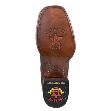 Los Altos Men's Square Toe Rage Leather Short Boots LAB-82BM9940 - 6
