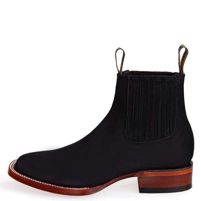 Los Altos Men's Square Toe Suede Leather Short Boots LAB-82B63-A - 6