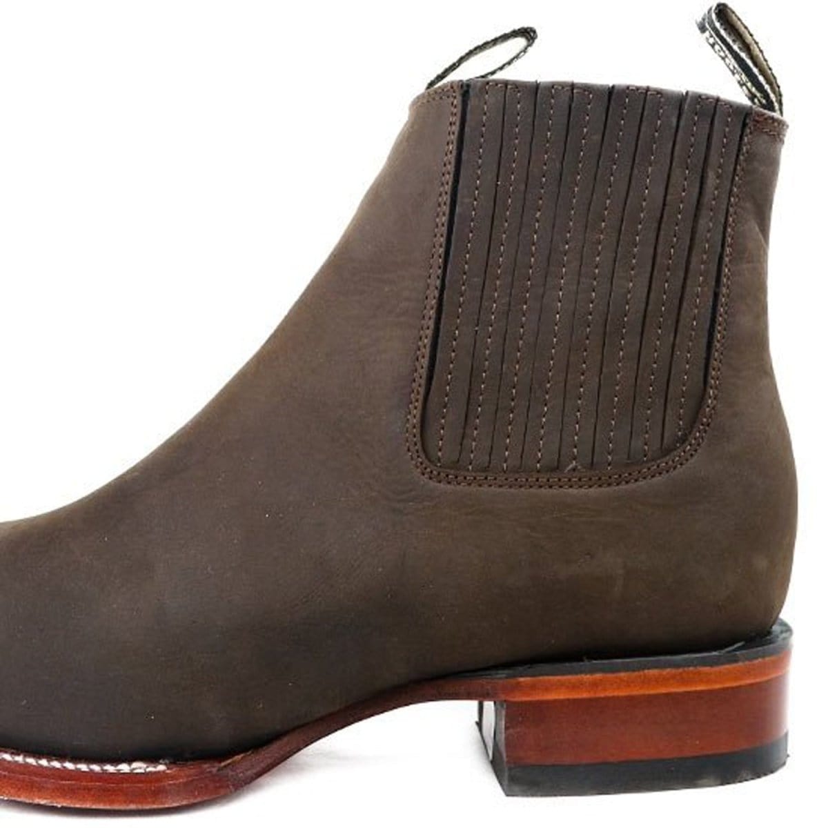 Los Altos Men's Square Toe Suede Leather Short Boots LAB-82B63-A - 6