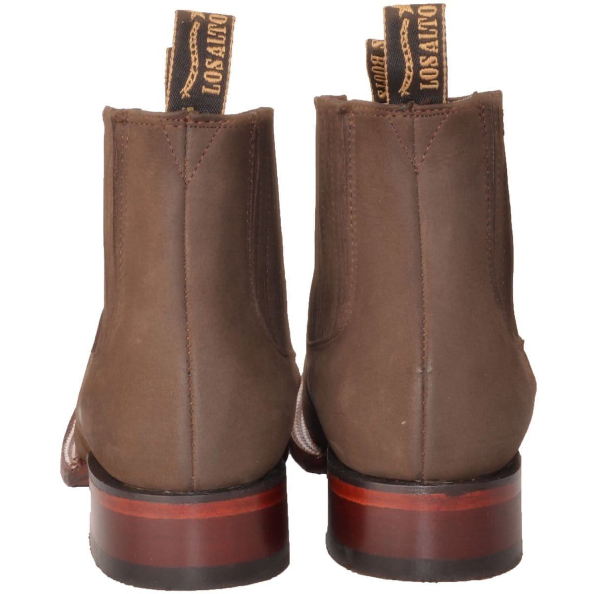 Los Altos Men's Square Toe Suede Leather Short Boots LAB-82B63-B - 6