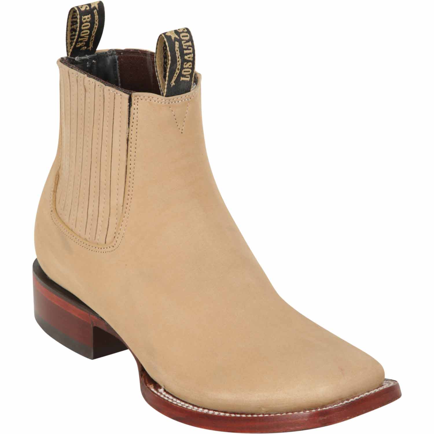 Los Altos Men's Square Toe Suede Leather Short Boots LAB-82B63-A - 6