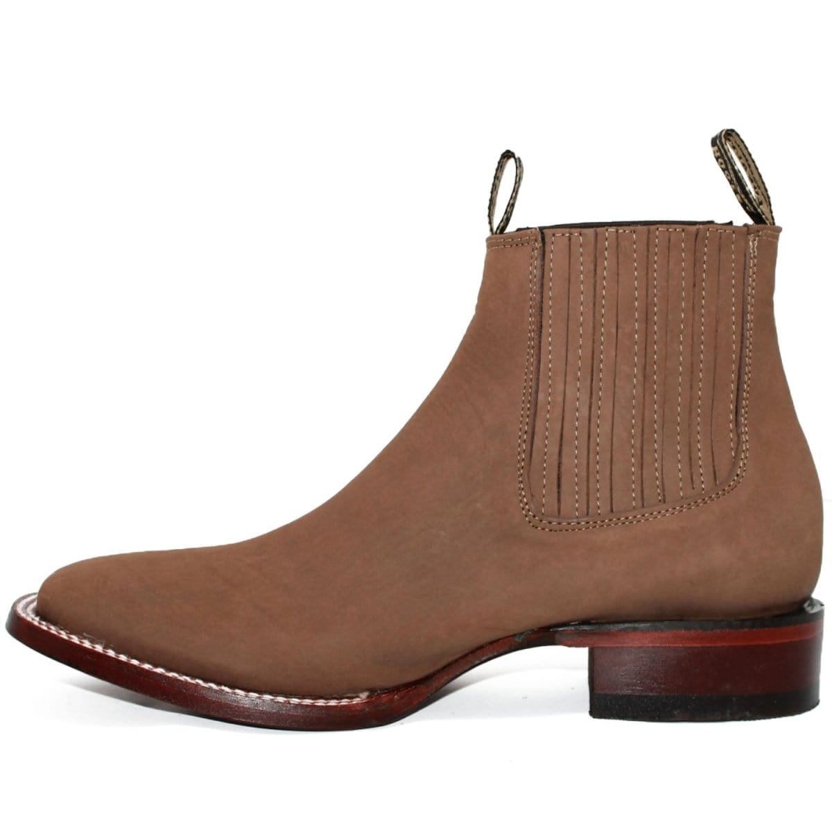 Los Altos Men's Square Toe Suede Leather Short Boots LAB-82B63-B - 6