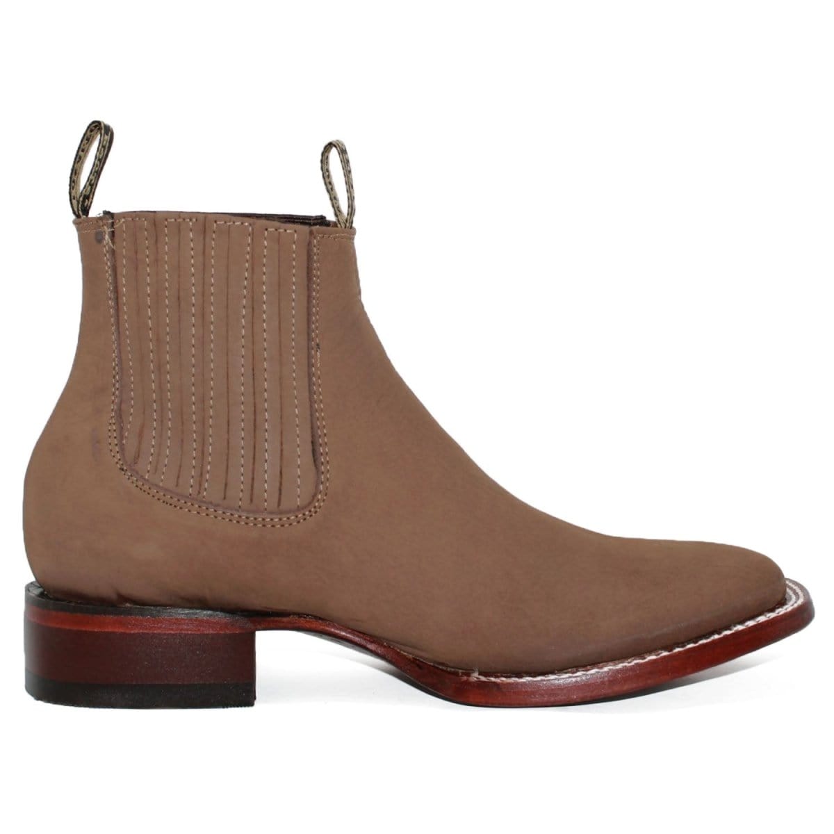 Los Altos Men's Square Toe Suede Leather Short Boots LAB-82B63-B - 6