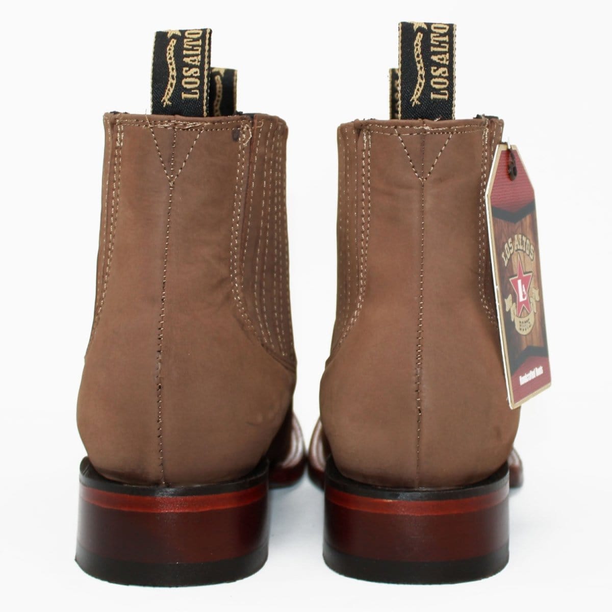Los Altos Men's Square Toe Suede Leather Short Boots LAB-82B63-B - 6