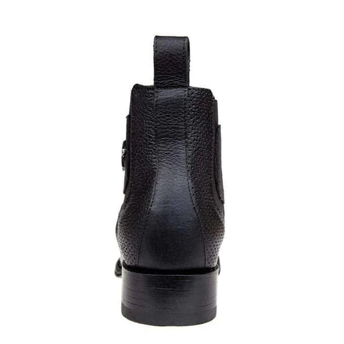 Los Altos Men's Wide Square Toe Caiman Belly Short Boots 82BV82