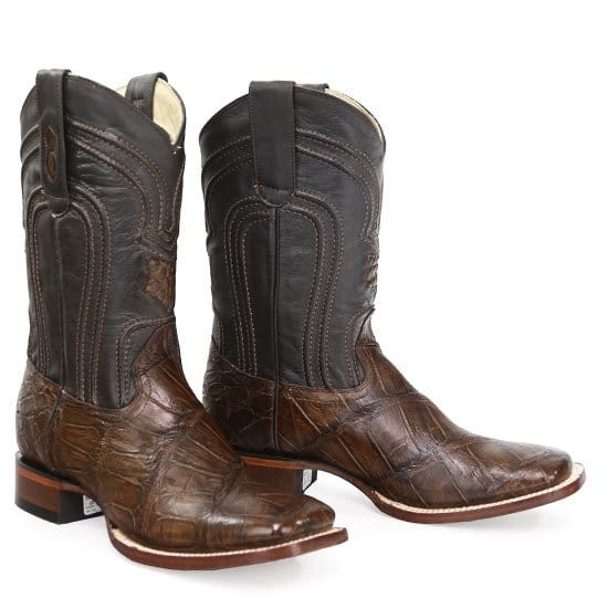 Men's Los Altos Alligator Wide Square Toe Boots 82258 - 6