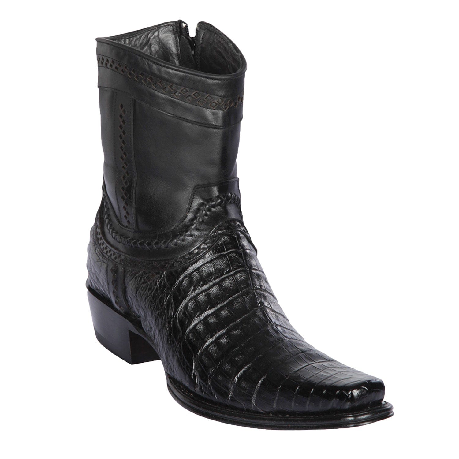 Men's Los Altos Caiman Belly European Toe Short Boots 76B82 - 6