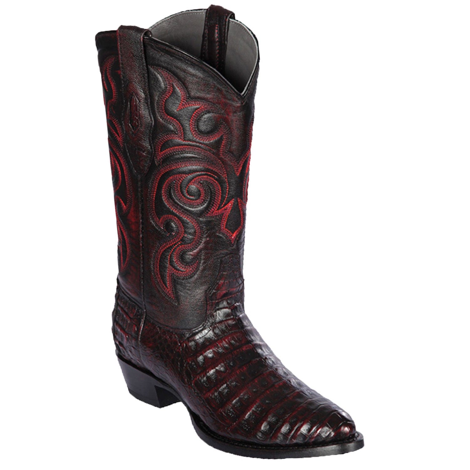Men's Los Altos Caiman Belly Skin Round Toe Boots 6582 - 6