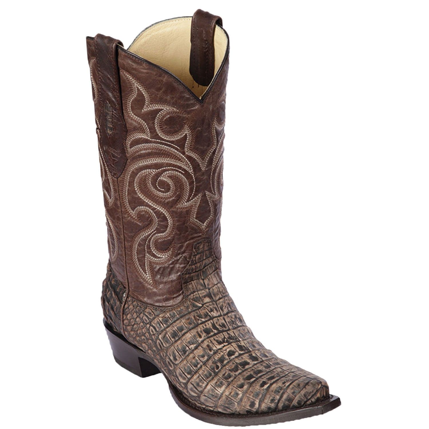 Men's Los Altos Caiman Belly Snip Toe Boots 9482 - 6