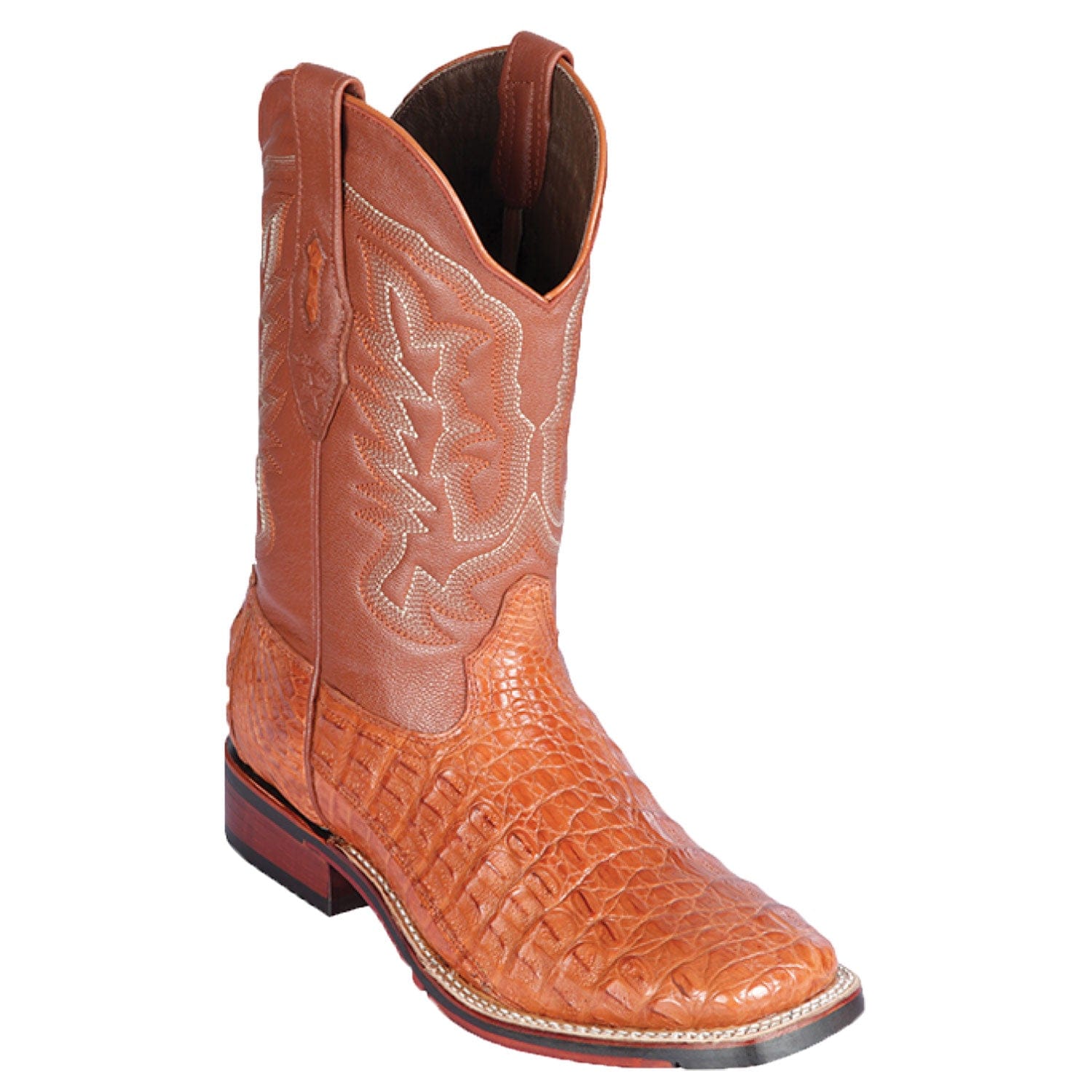 Men's Los Altos Caiman Flank Wide Square Toe Boots 826A18 - 6