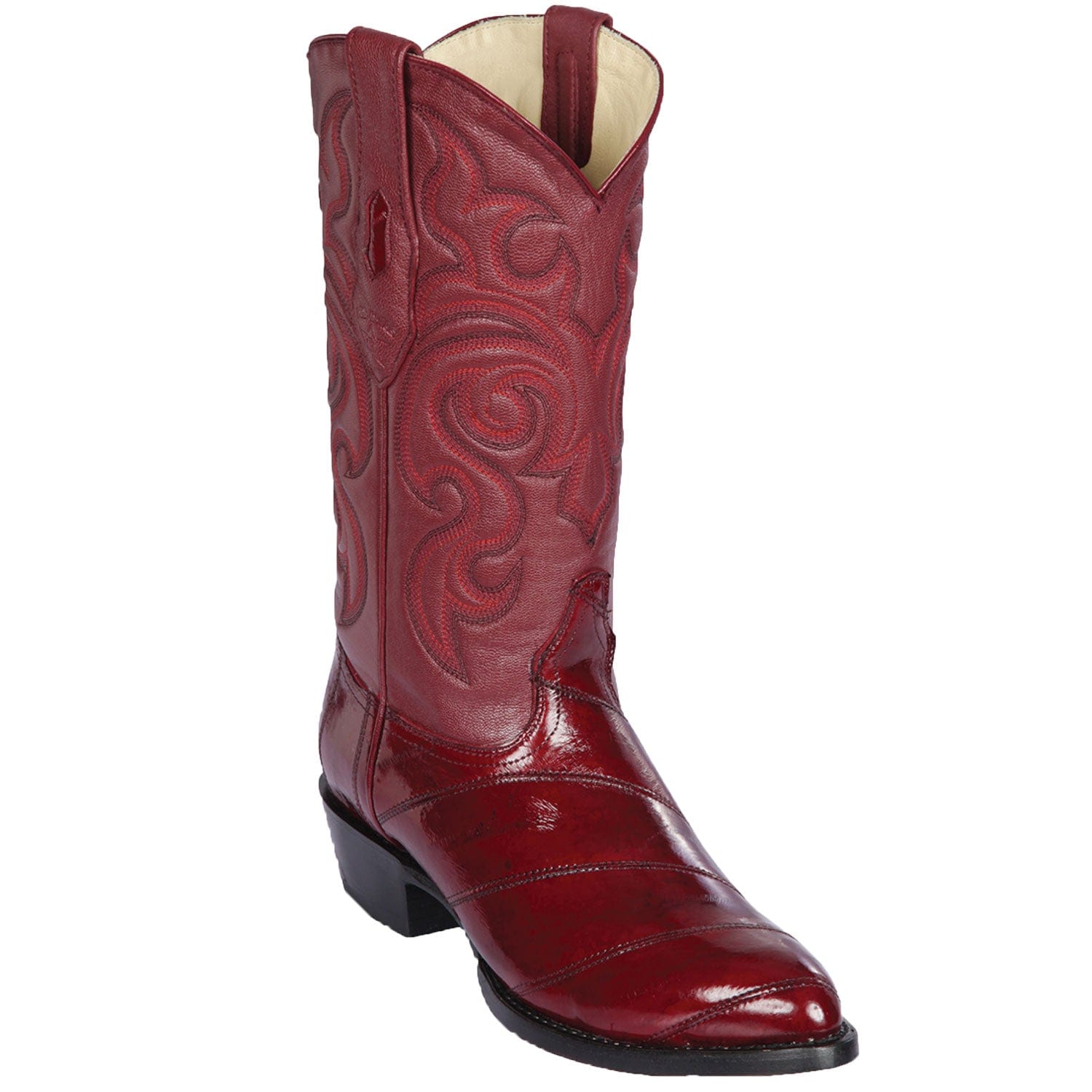 Men's Los Altos Eel Skin Medium Round Toe Boots 6008 - 6