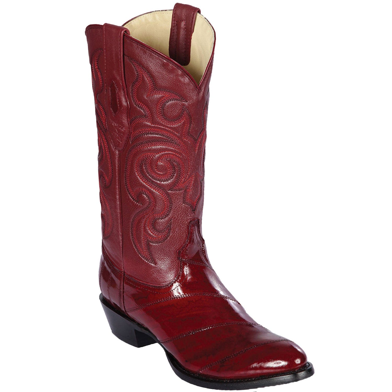 Men's Los Altos Eel Skin Round Toe Boots 6508 - 6