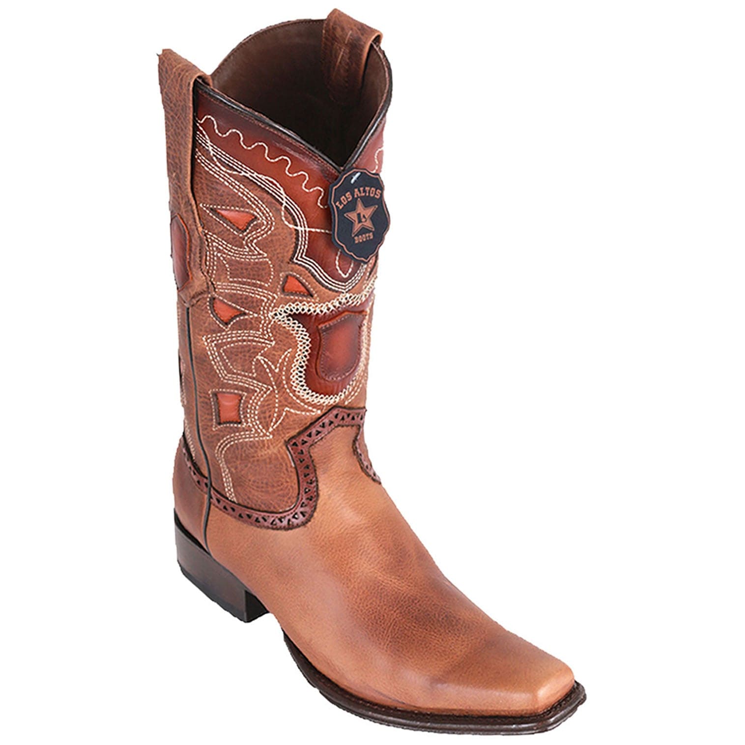 Men's Los Altos Genuine Leather European Square Toe Boots 7699 - 6