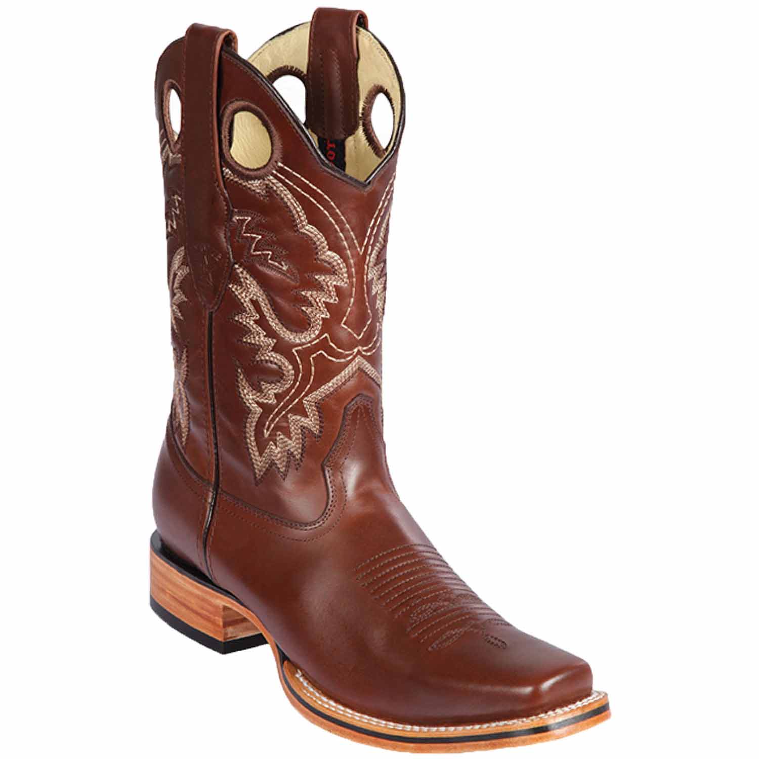 Men's Los Altos Genuine Leather Rodeo Square Toe Boots 8123807 - 6