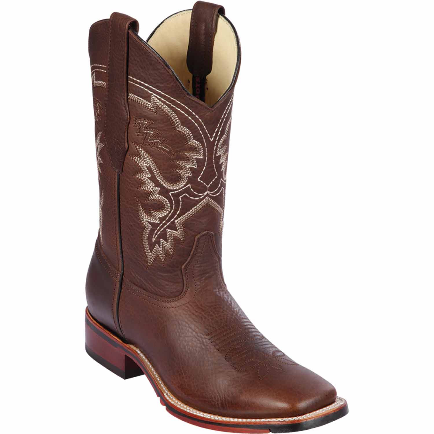 Men's Los Altos Genuine Leather Wide Square Toe BootS 82699 - 6