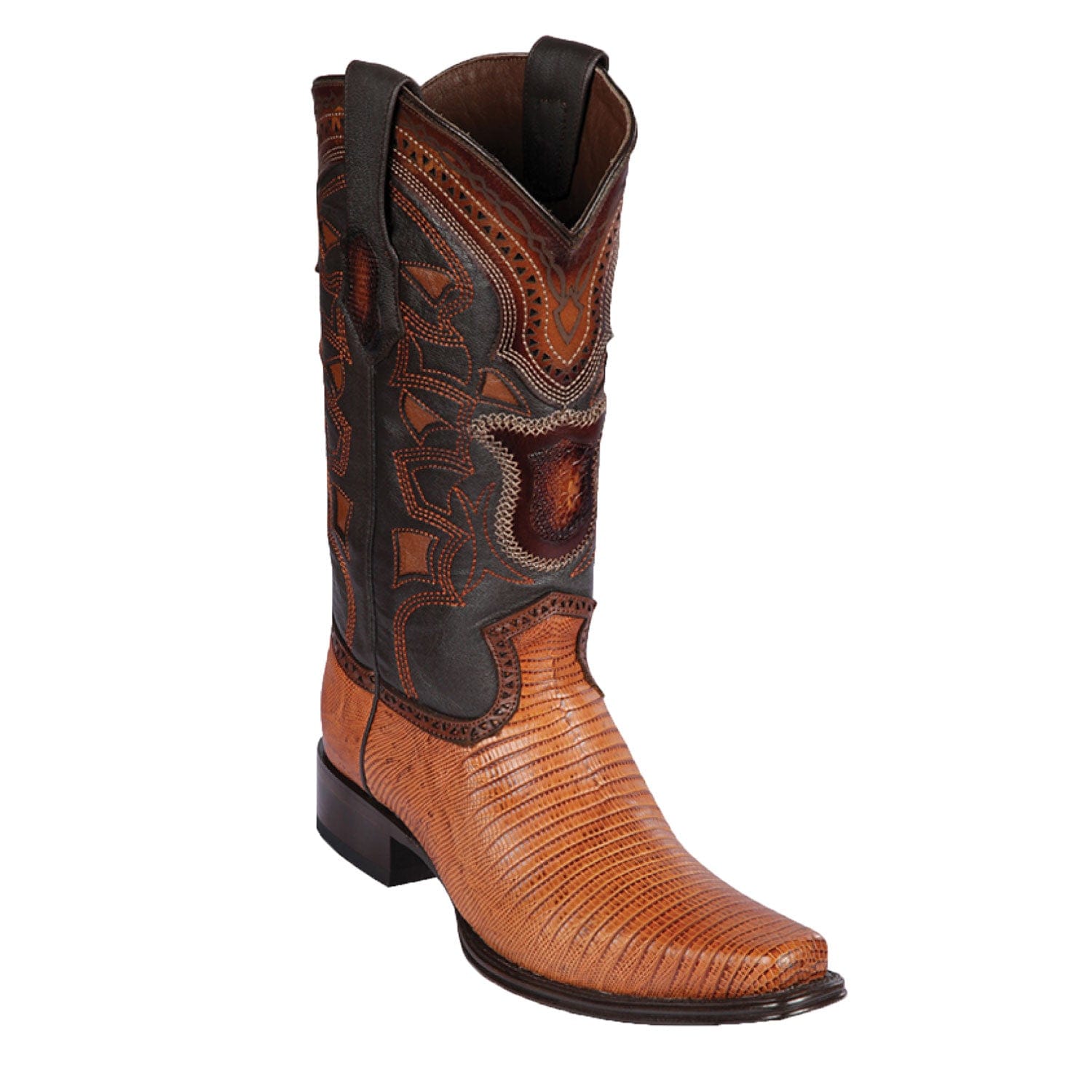 Men's Los Altos Lizard Skin European Square Toe Boots 7607 - 6