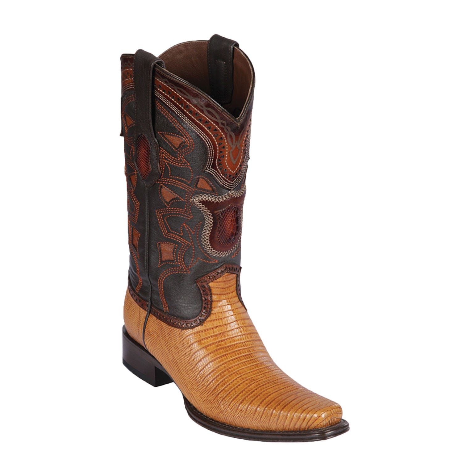 Men's Los Altos Lizard Skin European Square Toe Boots 7607 - 6