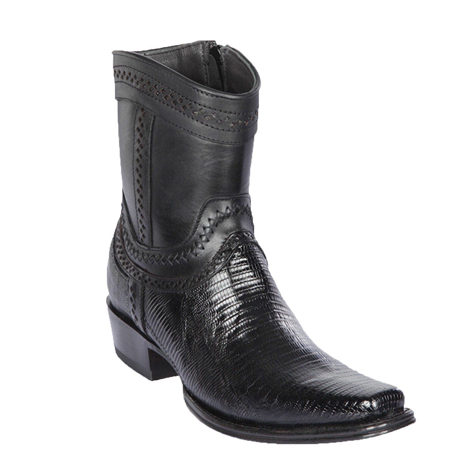 Men's Los Altos Lizard Skin European Toe Short Boots 76B07 - 6