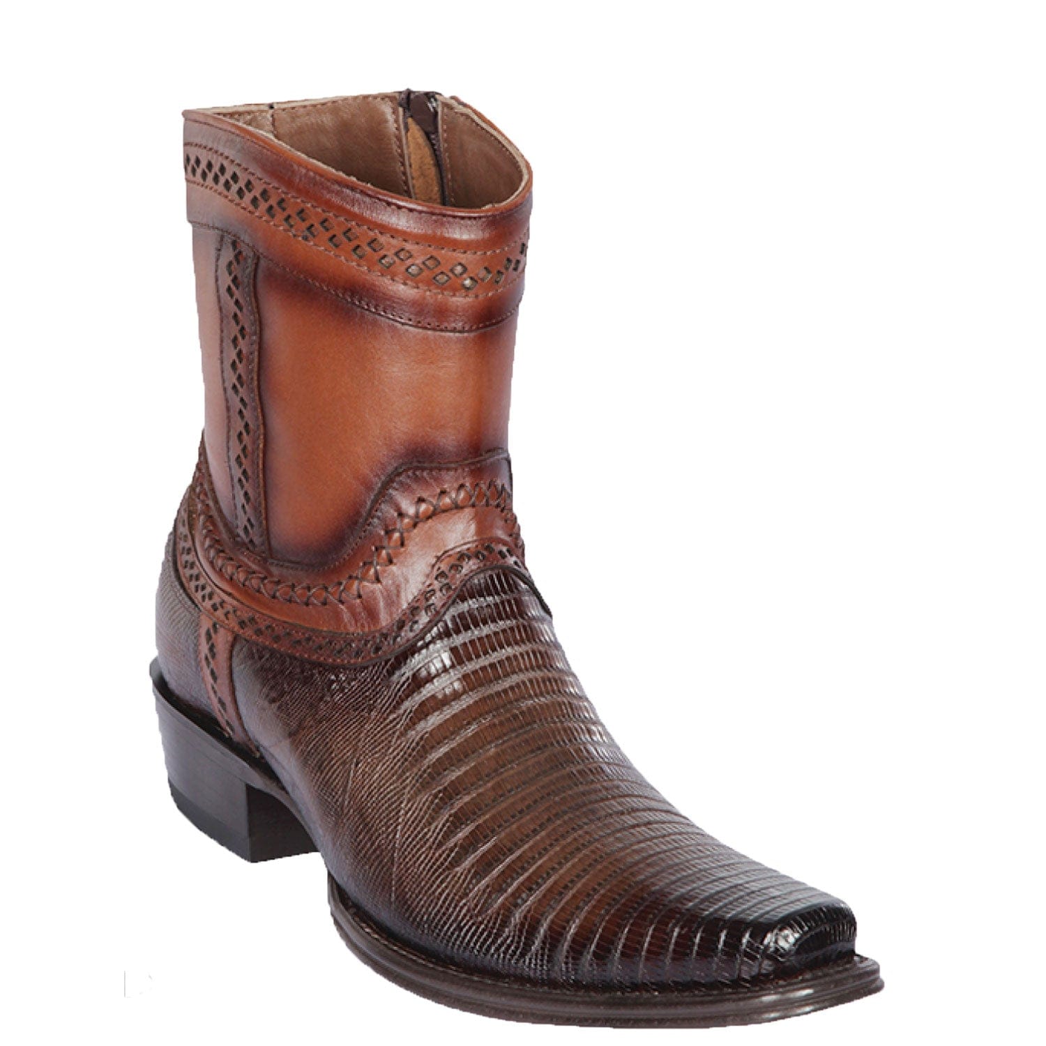 Men's Los Altos Lizard Skin European Toe Short Boots 76B07 - 6