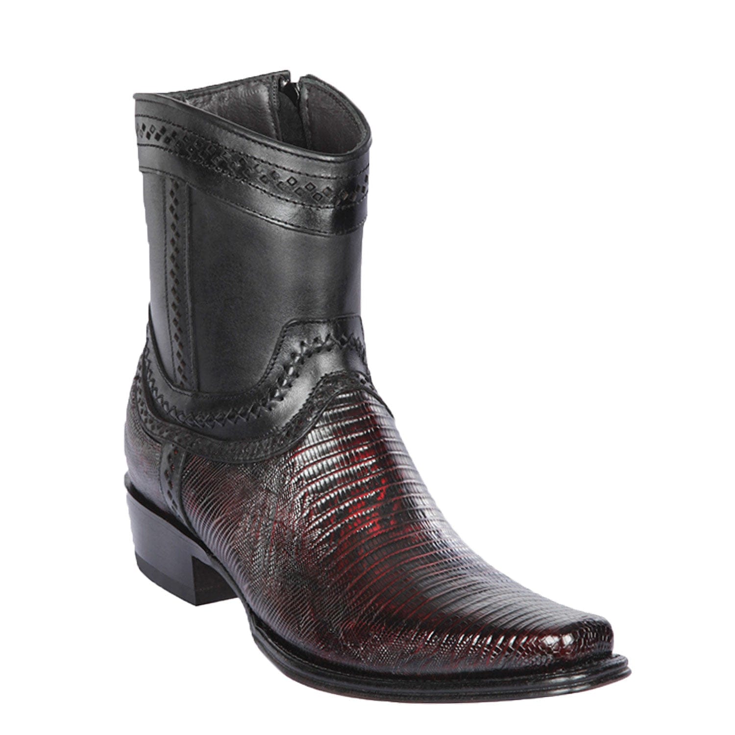 Men's Los Altos Lizard Skin European Toe Short Boots 76B07 - 6