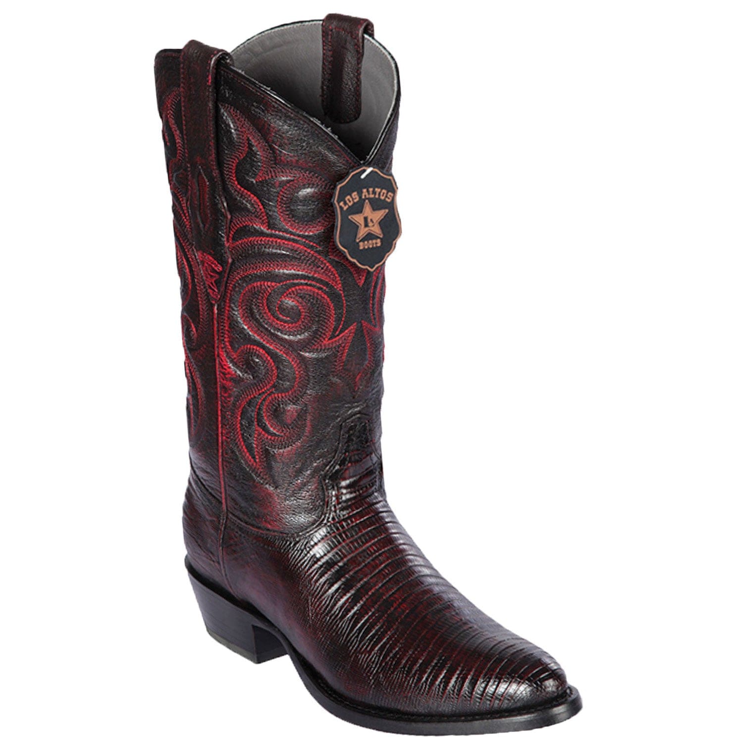 Men's Los Altos Lizard Skin Round Toe Boots 6507 - 6